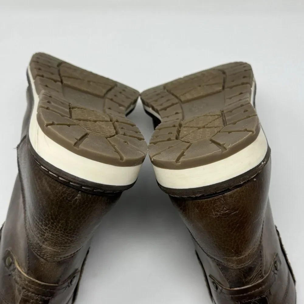 Outpost Makers Ramsey Chukka Boots Mens 10.5 Brown Leather Tweed Cap Toe